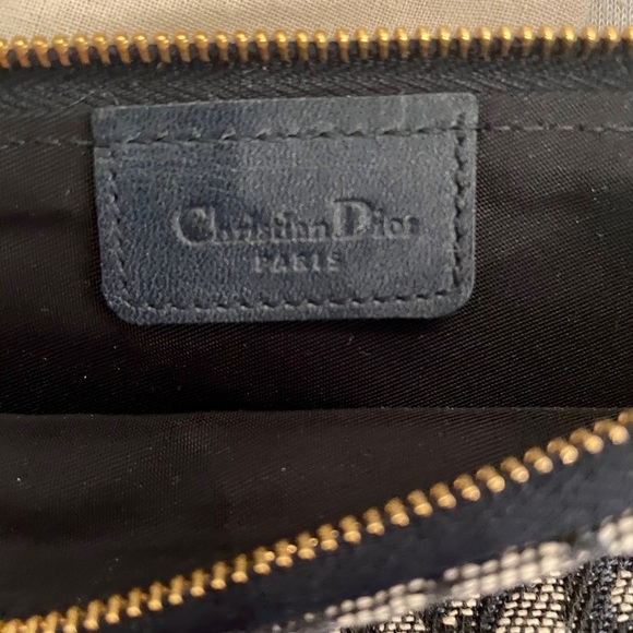 Blue Vintage Dior Saddle Pochette - Picture 7 of 9